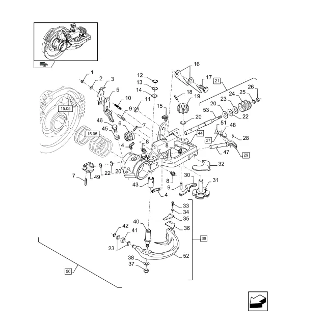 Binding components for square bale packaging machines