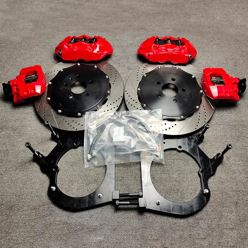 GT4 Rear 4-Piston Custom Brake Caliper Kit with Integrated Electronic Parking Brake