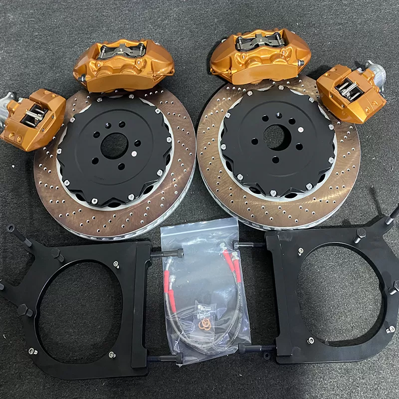 GT4 Rear 4-Piston Custom Brake Caliper Kit with Integrated Electronic Parking Brake