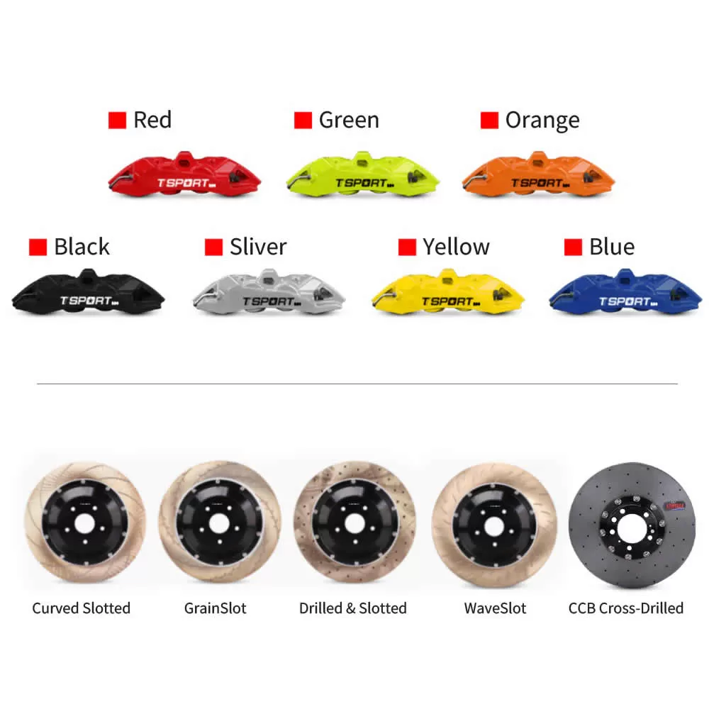 Kit de frenos delanteros de alto rendimiento TTSPORT Evolution EB4 (4 pistones)