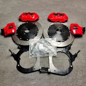 GT4 Rear 4-Piston Custom Brake Caliper Kit with Integrated Electronic Parking Brake